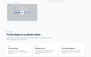 PureBox homepage — screenshot of the productivity & writing AI tool, 2026-10-02