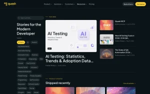 Quash blog — screenshot of the coding AI tool, 2026-10-02