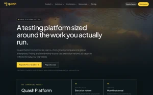 Quash pricing page with plans and prices — screenshot of the coding AI tool, 2026-10-02