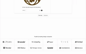 QuiverAI homepage page homepage screenshot, image generation AI tool