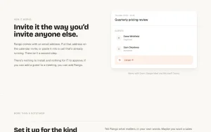 Rango homepage — screenshot of the productivity & writing AI tool, 2026-10-02