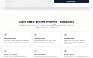 RapidMap by Leania homepage — screenshot of the productivity & writing AI tool, 2026-10-02