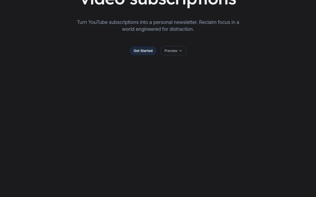 ReadTube homepage — screenshot of the research & search AI tool, Oct 2, 2026