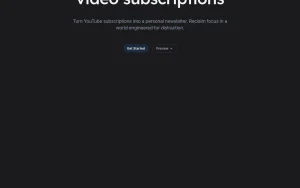 ReadTube homepage — screenshot of the research & search AI tool, 2026-10-02
