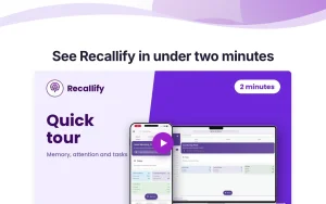 Recallify homepage — screenshot of the productivity & writing AI tool, 2026-10-02