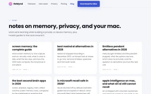 ReMynd blog — screenshot of the productivity & writing AI tool, 2026-10-01