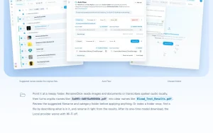 RenameClick homepage — screenshot of the productivity & writing AI tool, 2026-10-02