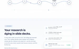 reOS homepage — screenshot of the research & search AI tool, 2026-10-01
