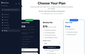 RepEdge.ai pricing page with plans and prices — screenshot of the productivity & writing AI tool, 2026-10-02