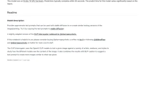img2prompt on Replicate (methexis-inc/img2prompt) homepage — screenshot of the image generation AI tool, 2026-10-02