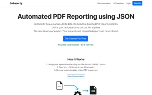 GoReportly homepage — screenshot of the productivity & writing AI tool, 2026-10-02