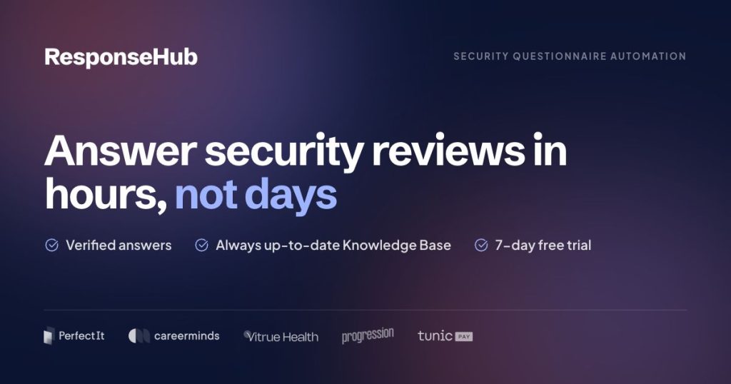 ResponseHub homepage screenshot, productivity & writing AI tool