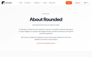 Rounded about page — screenshot of the audio & voice AI tool, 2026-10-02
