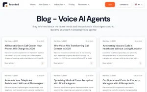Rounded blog — screenshot of the audio & voice AI tool, 2026-10-02