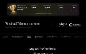 Runner AI homepage — screenshot of the productivity & writing AI tool, 2026-10-01