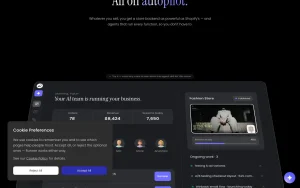 Runner AI homepage — screenshot of the productivity & writing AI tool, 2026-10-01