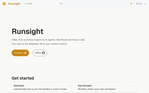 Runsight documentation — screenshot of the coding AI tool, 2026-10-02