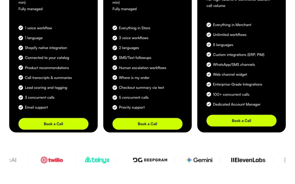 Sabato AI pricing page with plans and prices — screenshot of the audio & voice AI tool, Oct 2, 2026