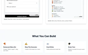 Scaffold homepage — screenshot of the productivity & writing AI tool, 2026-10-02