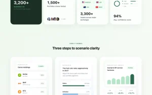 Scenario Edge homepage page homepage screenshot, research & search AI tool
