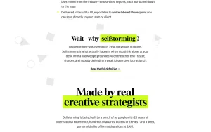 Selfstorming about page — screenshot of the productivity & writing AI tool, 2026-10-02