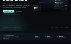 SellerKite homepage — screenshot of the productivity & writing AI tool, 2026-10-02