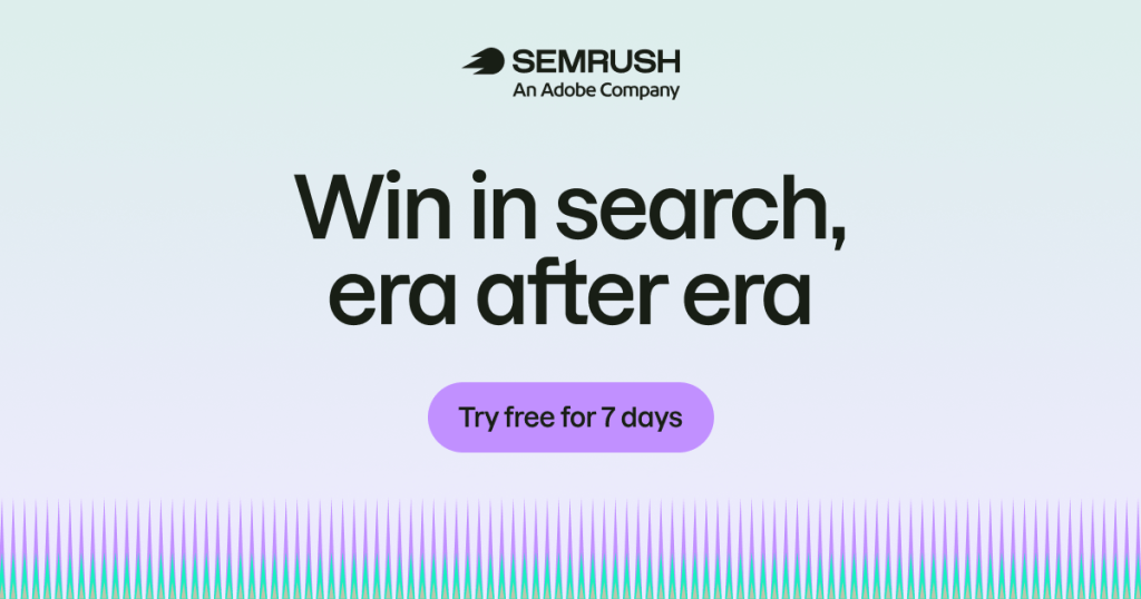 Semrush One homepage screenshot, research & search AI tool