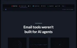 Sendmux homepage — screenshot of the productivity & writing AI tool, 2026-10-01
