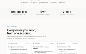 Sequenzy homepage — screenshot of the productivity & writing AI tool, 2026-10-02