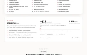 Sequenzy pricing page with plans and prices — screenshot of the productivity & writing AI tool, 2026-10-02