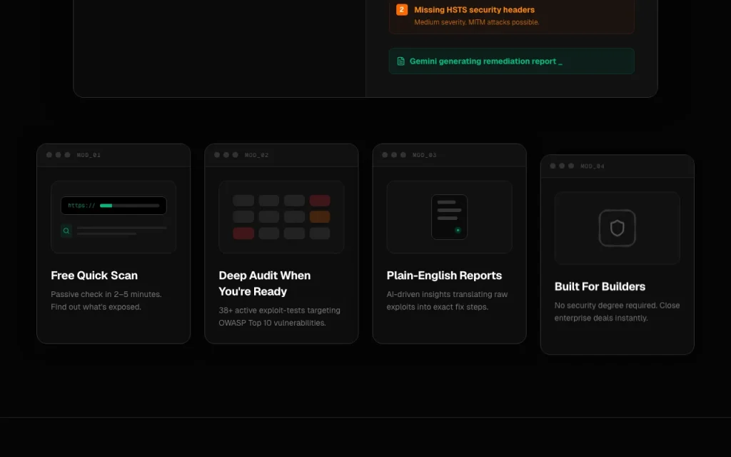 ShipSafe homepage — screenshot of the coding AI tool, Oct 2, 2026