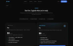 Siket pricing page with plans and prices — screenshot of the productivity & writing AI tool, 2026-10-01
