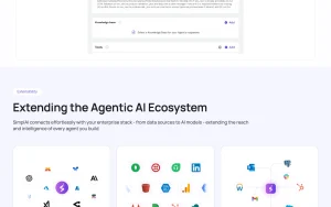 SimplAI homepage — screenshot of the productivity & writing AI tool, 2026-10-02