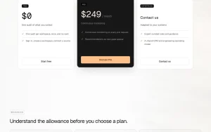 Skene pricing page with plans and prices — screenshot of the productivity & writing AI tool, 2026-10-02
