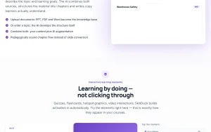 SkillDuck features page — screenshot of the productivity & writing AI tool, 2026-10-02