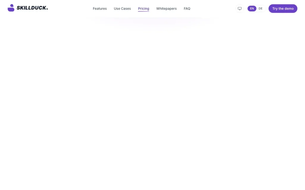SkillDuck Preisseite mit Tarifen und Preisen – Screenshot des KI-Tools produktivität & schreiben, Oct 2, 2026