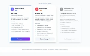 SkillsConverter (by wowai) pricing page with plans and prices — screenshot of the productivity & writing AI tool, 2026-10-02