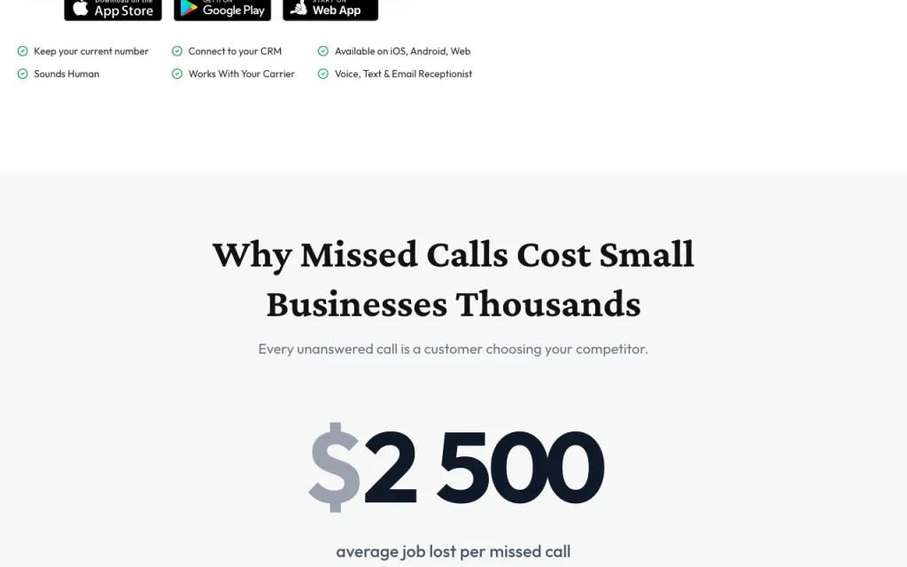 SkipCalls page d'accueil — capture d'écran de l'outil d'IA productivité et rédaction, Oct 2, 2026