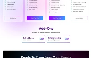 Snipin AI pricing page with plans and prices — screenshot of the video AI tool, 2026-10-02