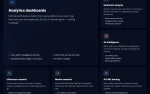 SociaVault homepage — screenshot of the research & search AI tool, 2026-10-02