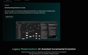 SoftSpell (formerly CodeSpell) homepage page homepage screenshot, coding AI tool