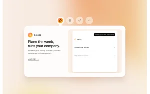 Soloop homepage — screenshot of the productivity & writing AI tool, 2026-10-02