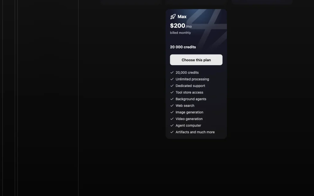 Sparks AI pricing page with plans and prices — screenshot of the chat assistants AI tool, Oct 2, 2026