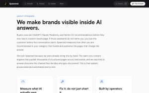 Spawned about page — screenshot of the research & search AI tool, 2026-10-02