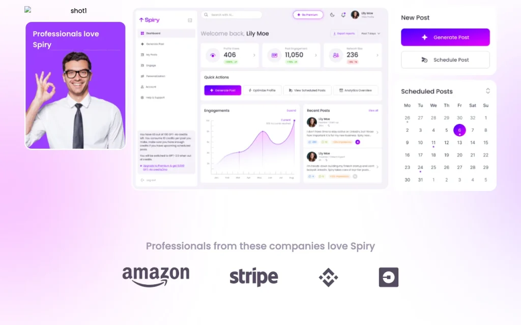 Spiry página principal — captura de pantalla de la herramienta de IA productividad y escritura, Oct 2, 2026