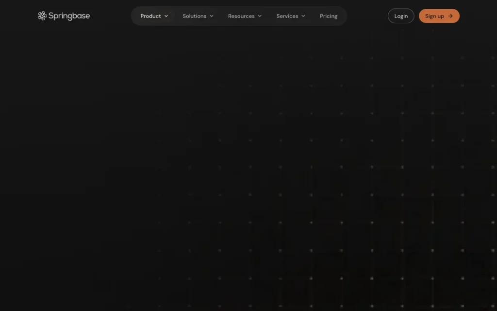 Springbase Startseite – Screenshot des KI-Tools chat-assistenten, Oct 2, 2026