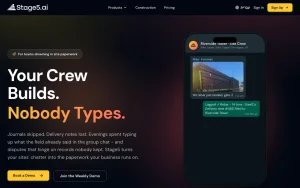 Stage5.ai homepage — screenshot of the productivity & writing AI tool, 2026-10-02