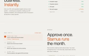 Starnus homepage — screenshot of the productivity & writing AI tool, 2026-10-01