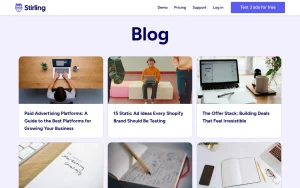 Stirling blog — screenshot of the video AI tool, 2026-10-02