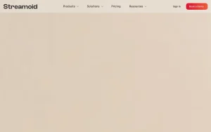 Streamoid homepage — screenshot of the image generation AI tool, 2026-10-02